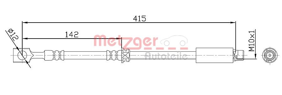 METZGER 4113679 Bremsschlauch
